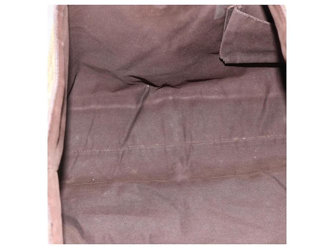 Borsa Tote Abbey GG Canvas Gucci Beige Oro 141472 Auth BSZ183 D'oro - vista 15