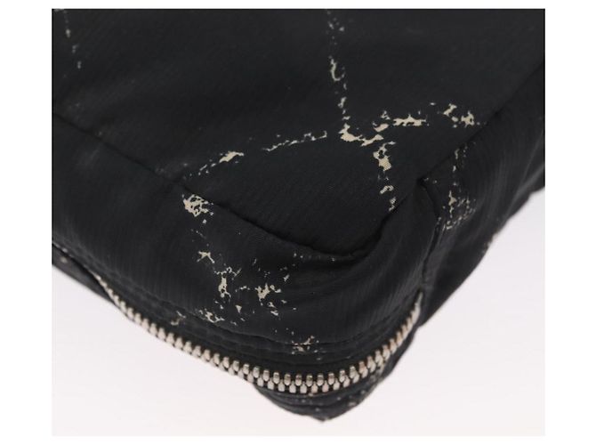 CHANEL Nuova Borsa da Viaggio in Nylon Nera CC Auth BA11357 Nero - vista 13