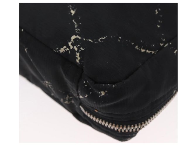 CHANEL Nuova Borsa da Viaggio in Nylon Nera CC Auth BA11357 Nero - vista 14