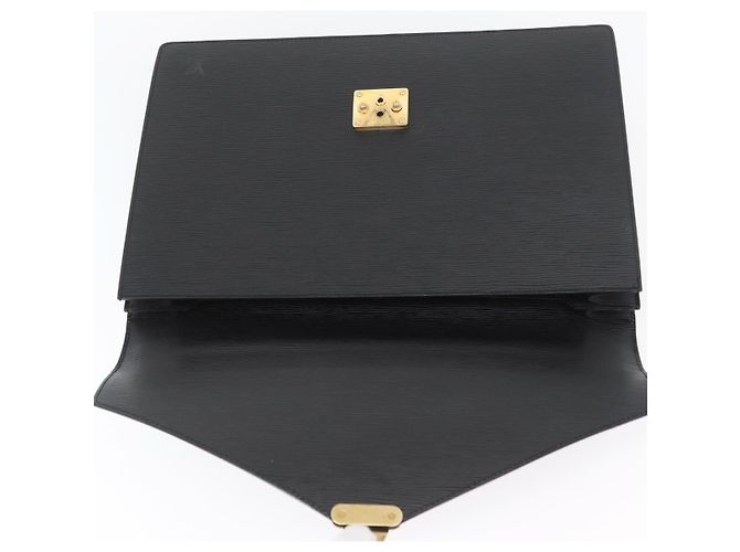LOUIS VUITTON Maletín Consejero Epi Negro M54422 LV Auth BA11219 - vista 19