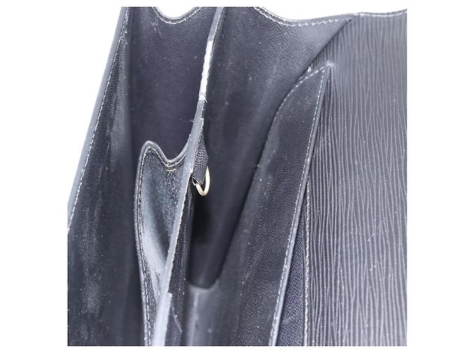LOUIS VUITTON Maletín Consejero Epi Negro M54422 LV Auth BA11219 - vista 22