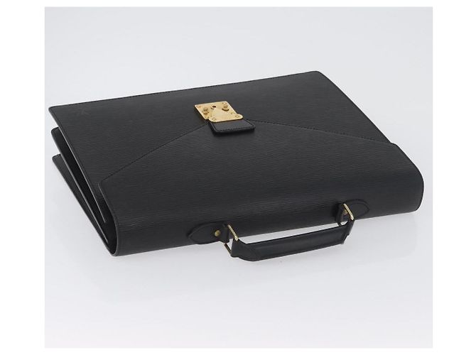 LOUIS VUITTON Maletín Consejero Epi Negro M54422 LV Auth BA11219 - vista 6