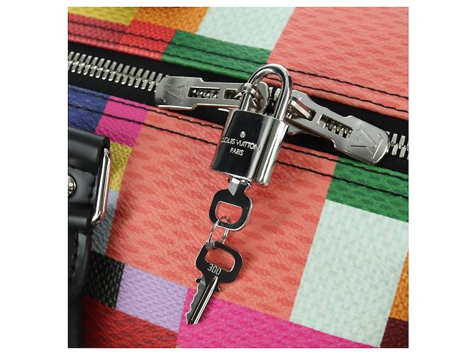 LOUIS VUITTON Keepall Bandouliere 50 Damier Graffiti 3D N50019 Auth LV LNZ783SM Mehrfarben - Ansicht 26