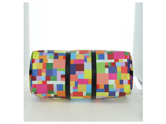 LOUIS VUITTON Keepall Bandouliere 50 Damier Graffiti 3D N50019 Auth LV LNZ783SM Mehrfarben - Ansicht 5