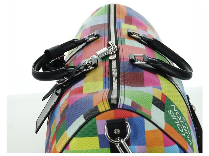 LOUIS VUITTON Keepall Bandouliere 50 Damier Graffiti 3D N50019 Auth LV LNZ783SM Mehrfarben - Ansicht 6