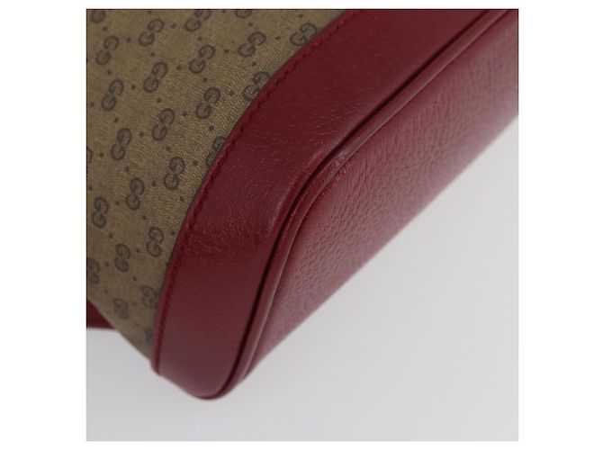 Gucci Zaino Doraemon Micro GG Supreme in PVC beige e oro 647816 Auth LNZ825SAM D'oro - vista 13