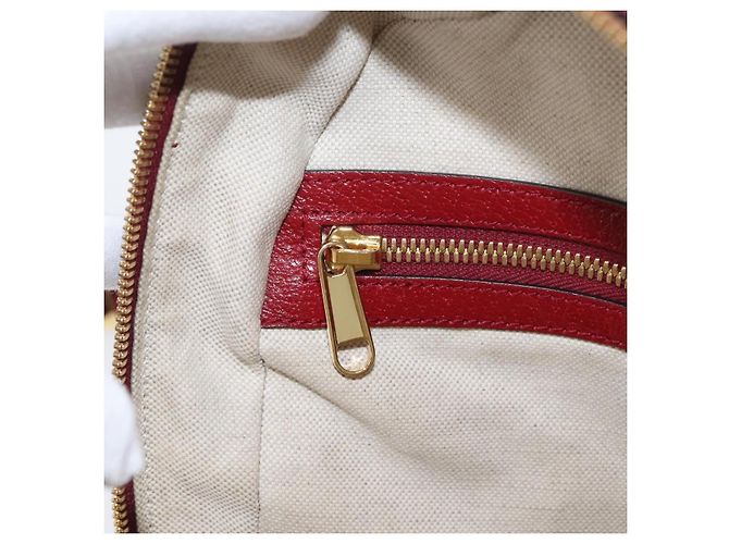 Gucci Zaino Doraemon Micro GG Supreme in PVC beige e oro 647816 Auth LNZ825SAM D'oro - vista 25