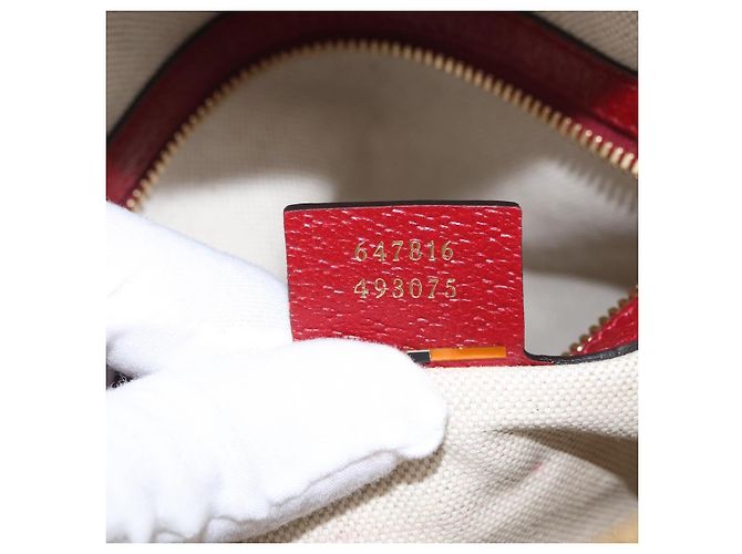 Gucci Zaino Doraemon Micro GG Supreme in PVC beige e oro 647816 Auth LNZ825SAM D'oro - vista 27