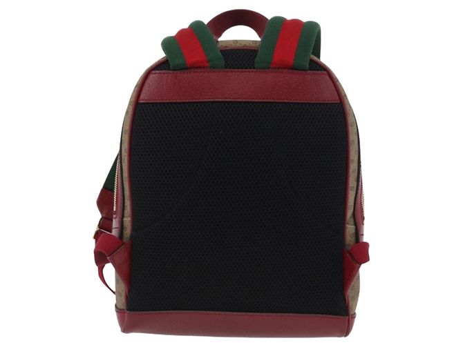 Gucci Zaino Doraemon Micro GG Supreme in PVC beige e oro 647816 Auth LNZ825SAM D'oro - vista 3