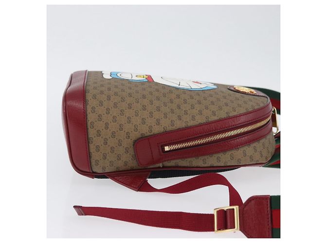 Gucci Zaino Doraemon Micro GG Supreme in PVC beige e oro 647816 Auth LNZ825SAM D'oro - vista 4