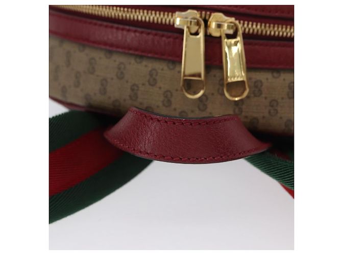 Gucci Zaino Doraemon Micro GG Supreme in PVC beige e oro 647816 Auth LNZ825SAM D'oro - vista 7
