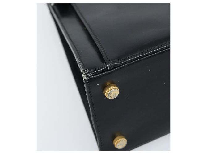 Borsa a mano Salvatore Ferragamo in pelle nera e oro Auth 173690 Nero D'oro - vista 11