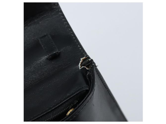 Borsa a mano Salvatore Ferragamo in pelle nera e oro Auth 173690 Nero D'oro - vista 17