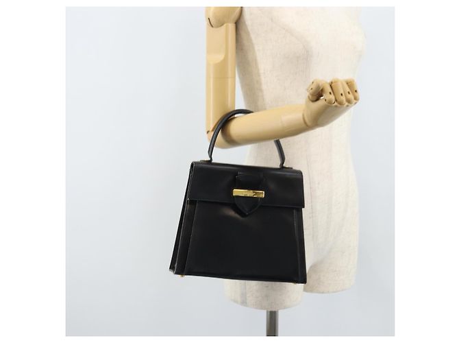 Borsa a mano Salvatore Ferragamo in pelle nera e oro Auth 173690 Nero D'oro - vista 25