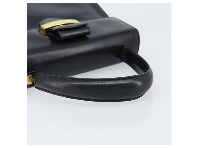 Borsa a mano Salvatore Ferragamo in pelle nera e oro Auth 173690 Nero D'oro - vista 7