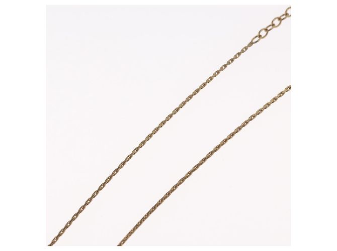 Collana Christian Dior metallo tono oro Auth BA11476 - vista 13