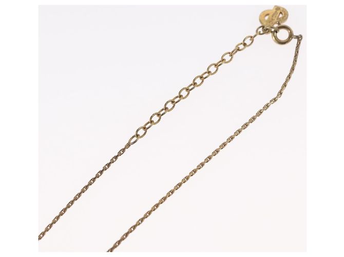 Collana Christian Dior metallo tono oro Auth BA11476 - vista 14