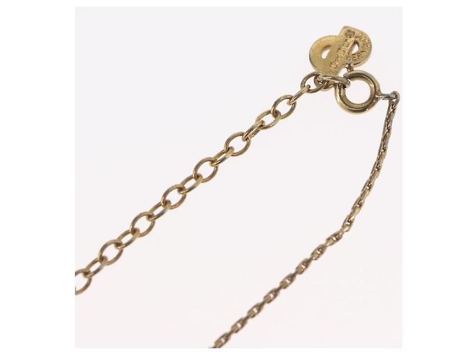 Collana Christian Dior metallo tono oro Auth BA11476 - vista 15