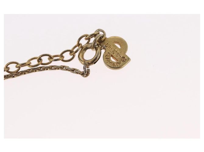 Collana Christian Dior metallo tono oro Auth BA11476 - vista 16