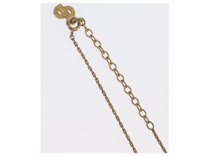 Collana Christian Dior metallo tono oro Auth BA11476 - vista 8