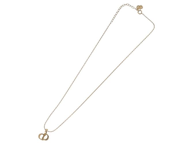 Collana Christian Dior metallo tono oro Auth BA11476 - vista 9