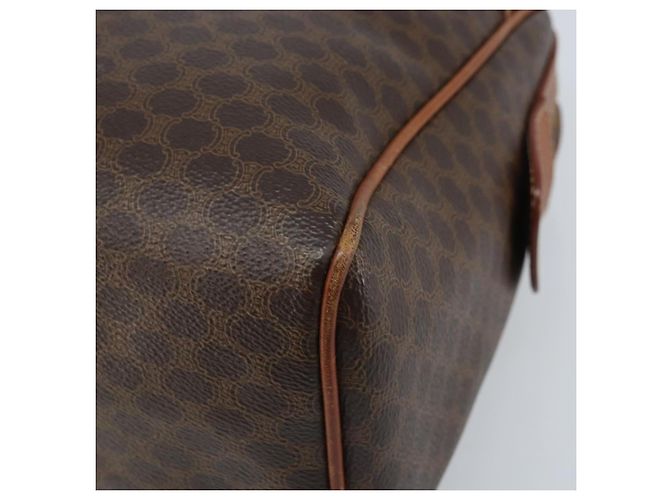 Céline Borsa a mano in tela Macadam CELINE in pelle PVC marrone oro Auth bs34013 D'oro - vista 10