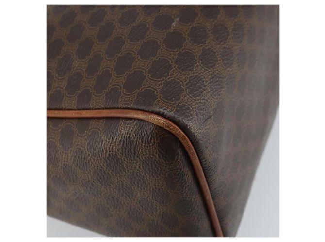 Céline Borsa a mano in tela Macadam CELINE in pelle PVC marrone oro Auth bs34013 D'oro - vista 13