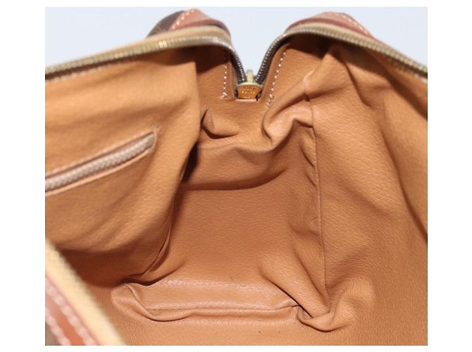 Céline Borsa a mano in tela Macadam CELINE in pelle PVC marrone oro Auth bs34013 D'oro - vista 19