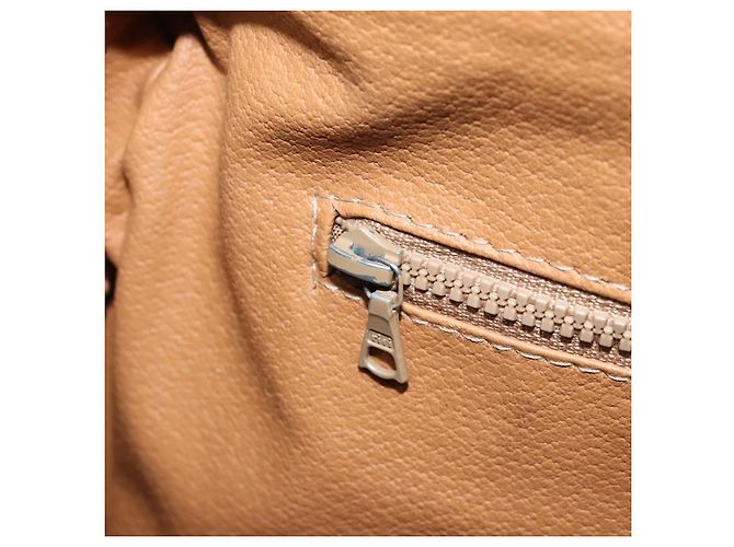 Céline Borsa a mano in tela Macadam CELINE in pelle PVC marrone oro Auth bs34013 D'oro - vista 21
