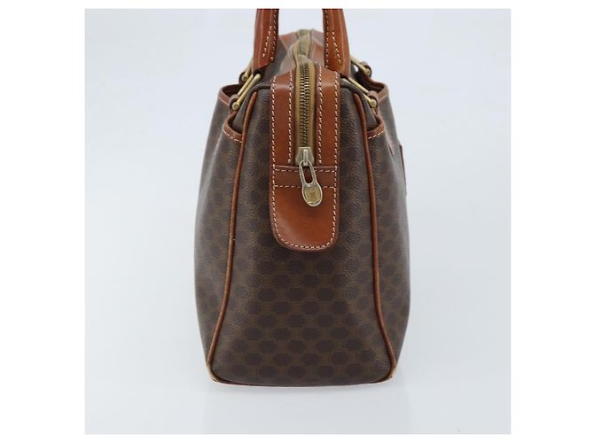 Céline Borsa a mano in tela Macadam CELINE in pelle PVC marrone oro Auth bs34013 D'oro - vista 4