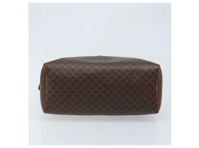 Céline Borsa a mano in tela Macadam CELINE in pelle PVC marrone oro Auth bs34013 D'oro - vista 9