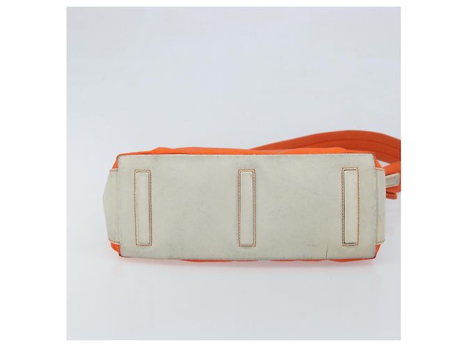 Borsa a Spalla PRADA in Nylon Arancione Argento Autentica ARZ293 - vista 5