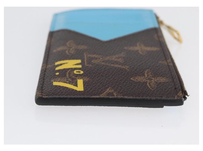 LOUIS VUITTON Tarjetero de Monedas Virgil Abloh No. 7 M81256 Auth ki6622V Monograma - vista 3