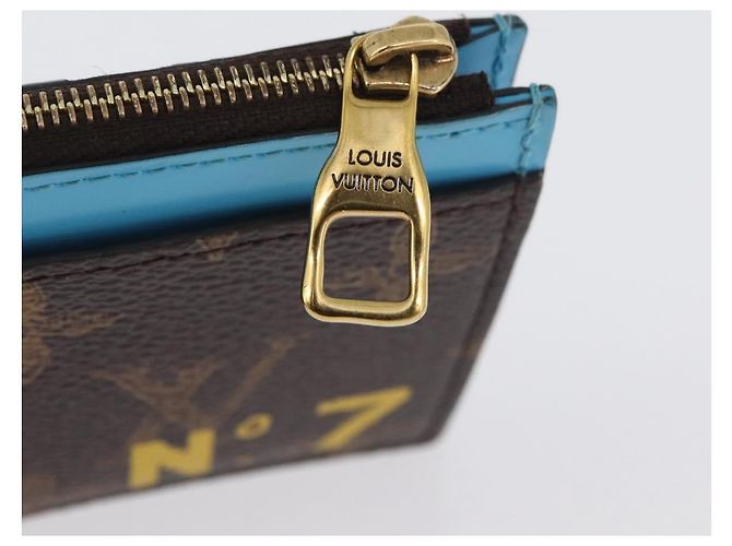 LOUIS VUITTON Tarjetero de Monedas Virgil Abloh No. 7 M81256 Auth ki6622V Monograma - vista 8