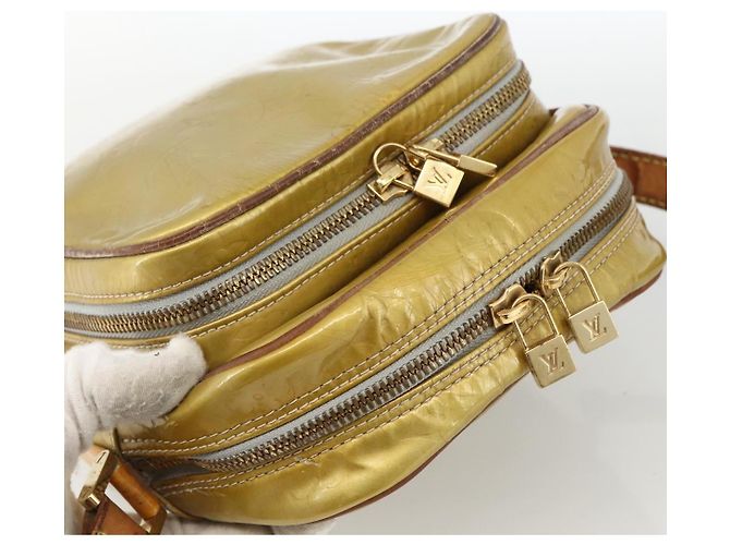 LOUIS VUITTON Borsa a spalla Wooster Monogram Vernis Grigio M91036 LV Auth 170095 - vista 6