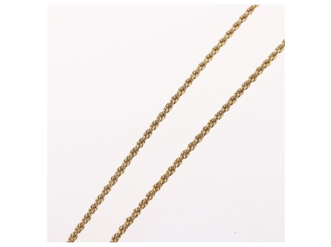 Collana Christian Dior in metallo dorato Auth BA11393 - vista 12