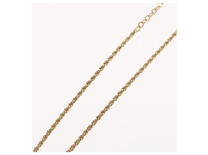 Collana Christian Dior in metallo dorato Auth BA11393 - vista 13