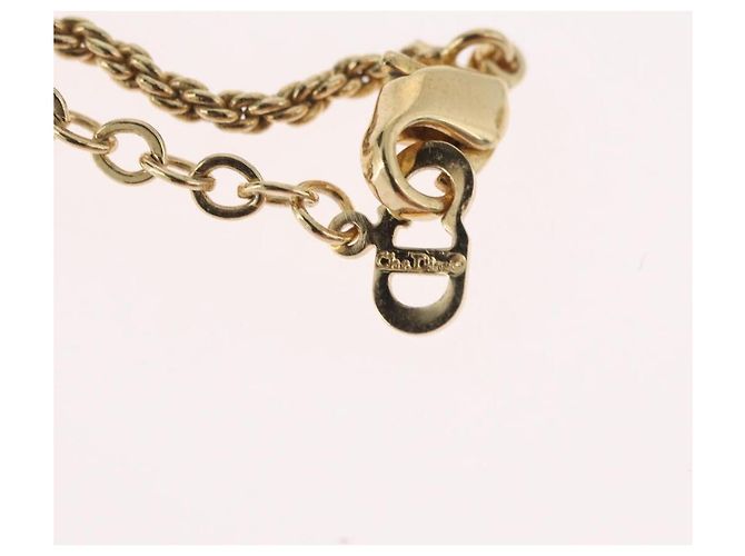 Collana Christian Dior in metallo dorato Auth BA11393 - vista 16