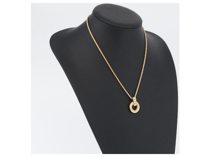 Collana Christian Dior in metallo dorato Auth BA11393 - vista 17