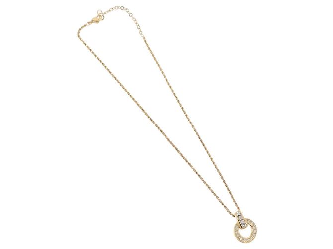 Collana Christian Dior in metallo dorato Auth BA11393 - vista 2