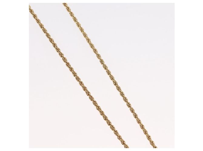 Collana Christian Dior in metallo dorato Auth BA11393 - vista 5