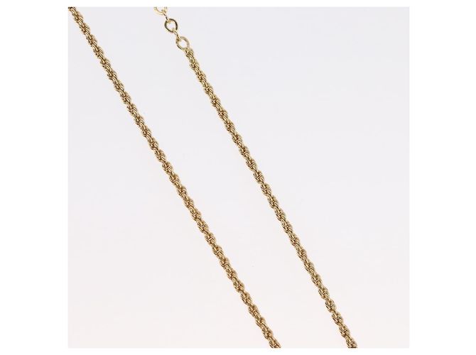 Collana Christian Dior in metallo dorato Auth BA11393 - vista 6