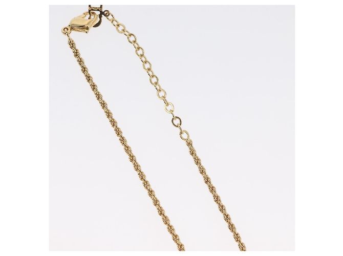 Collana Christian Dior in metallo dorato Auth BA11393 - vista 7