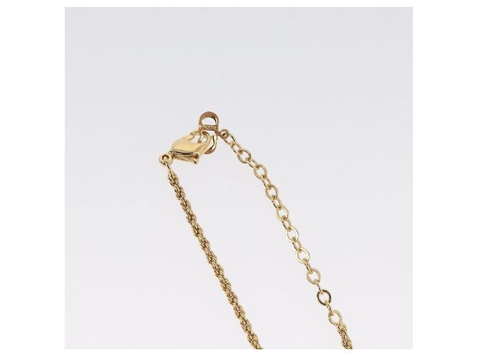 Collana Christian Dior in metallo dorato Auth BA11393 - vista 8