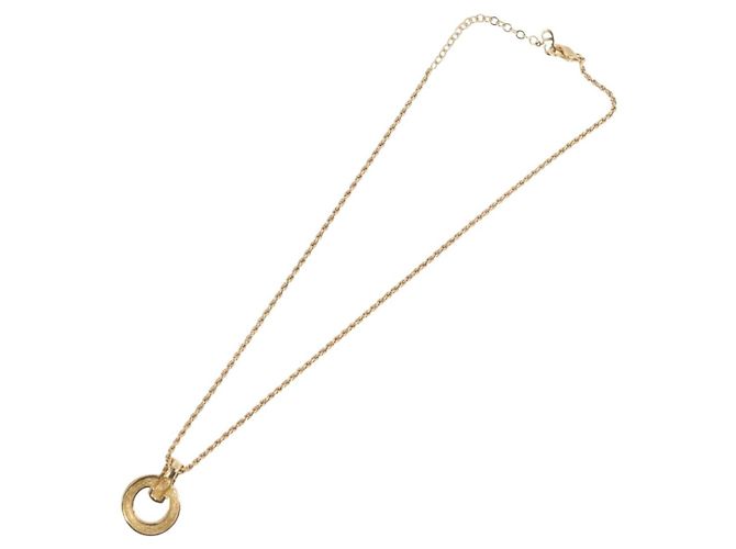 Collana Christian Dior in metallo dorato Auth BA11393 - vista 9