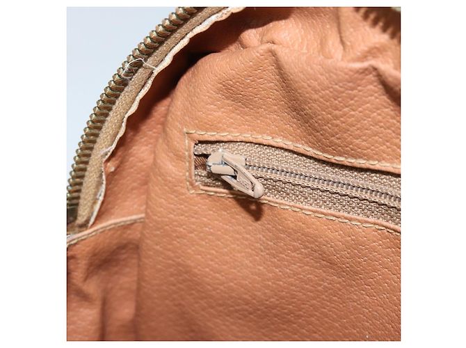 Céline Borsa a Spalla in Tela Macadam CELINE PVC Beige Oro Auth ARZ023 D'oro - vista 20
