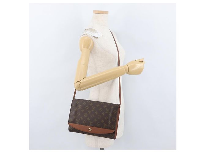 LOUIS VUITTON Borsa a Spalla Monogram Bordeaux 27 M51797 LV Auth BA11240 Monogramma - vista 24