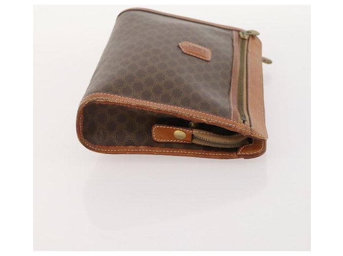Céline Borsa a Spalla CELINE Macadam Canvas C Sulky PVC 2 Set Marrone Beige Auth 172314 - vista 13