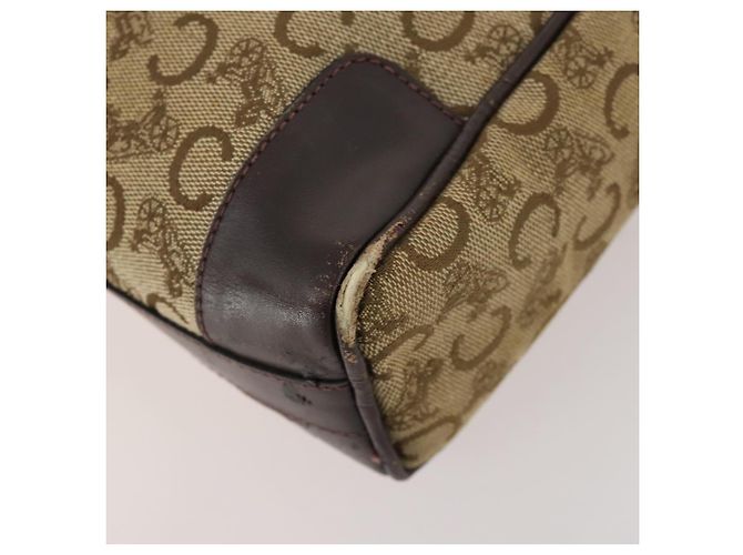 Céline Borsa a Spalla CELINE Macadam Canvas C Sulky PVC 2 Set Marrone Beige Auth 172314 - vista 8