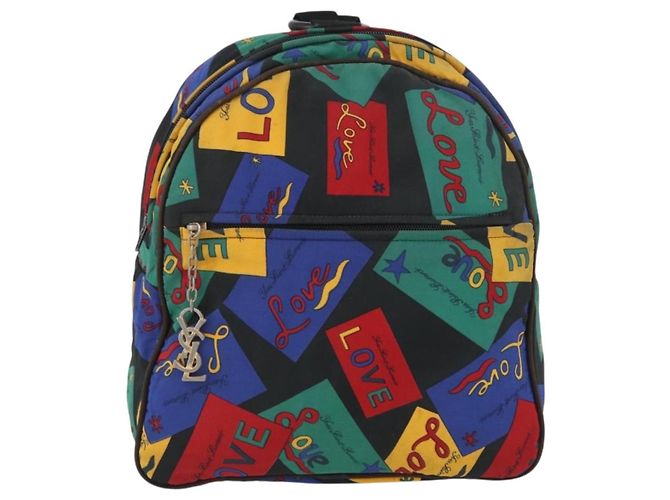Saint Laurent Rucksack aus Nylon in Multicolor Gold Auth bs31764 Mehrfarben Golden - Ansicht 2